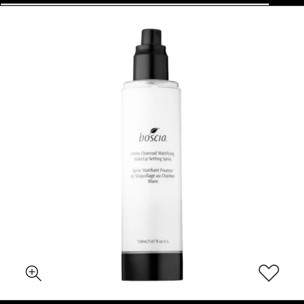 BOSCIA White Charcoal Mattifying Makeup Setting Spray 150ml
